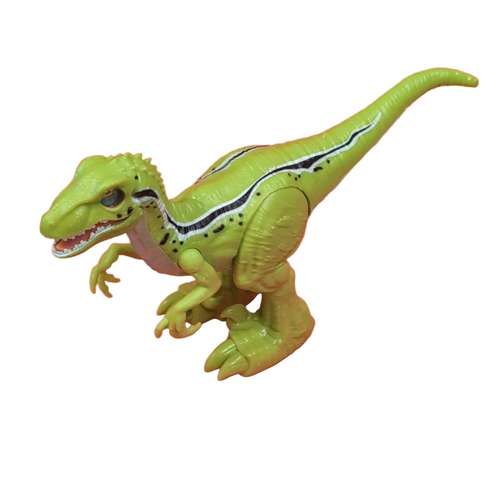 Zuru Robo Alive Rampaging Raptor Electronic Toy Figure Lime Green 10in